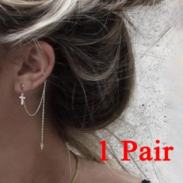 Minimalist Long Earring