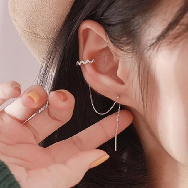 Minimalist Long Earring