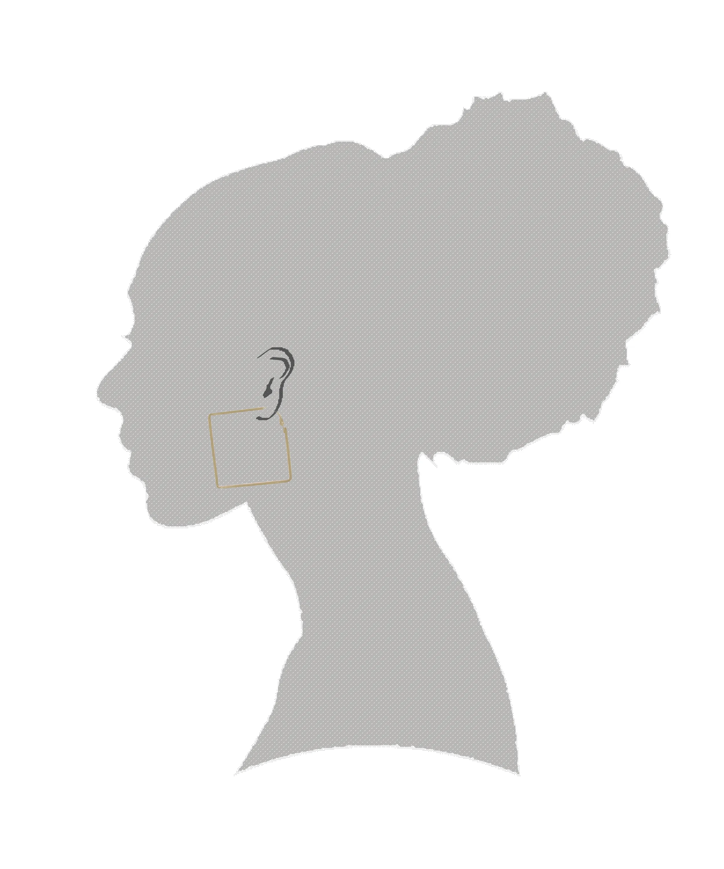 Minimalist Square Stainless Steel Hoop Earrings in Silver or Gold