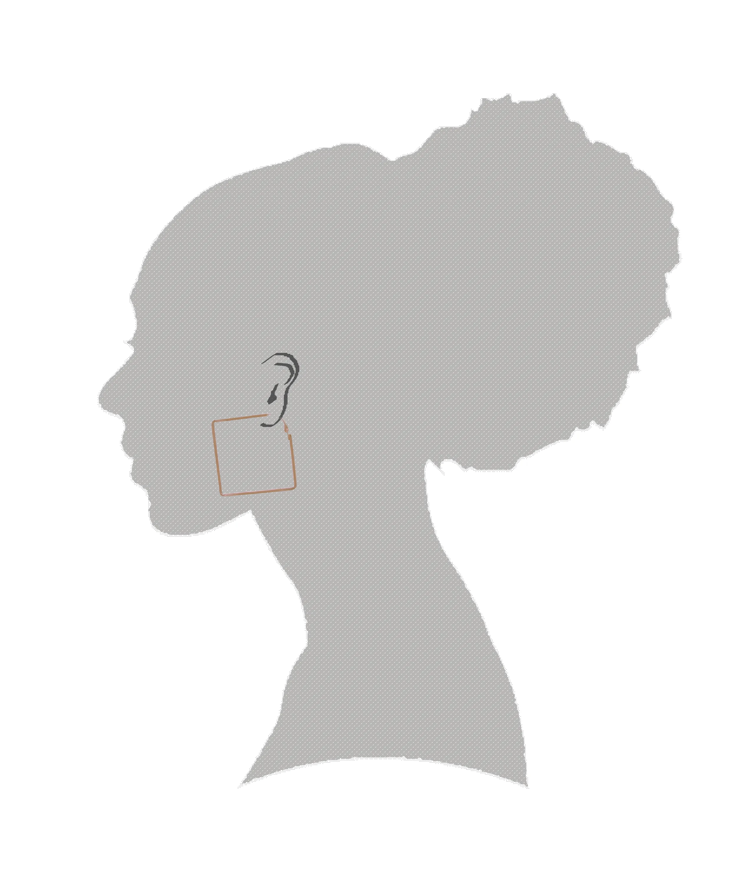 Minimalist Square Stainless Steel Hoop Earrings in Silver or Gold