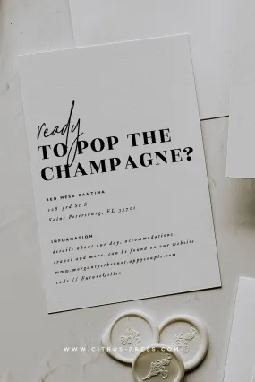 Minimalist Tropical Wedding Enclosure Card | Olivia