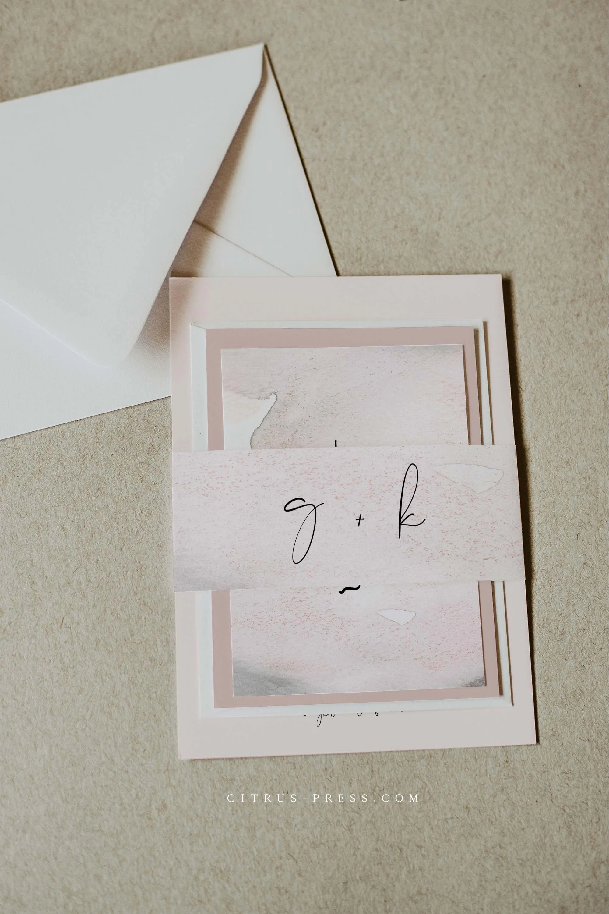 Modern Minimal Wedding Invitation | Georgia