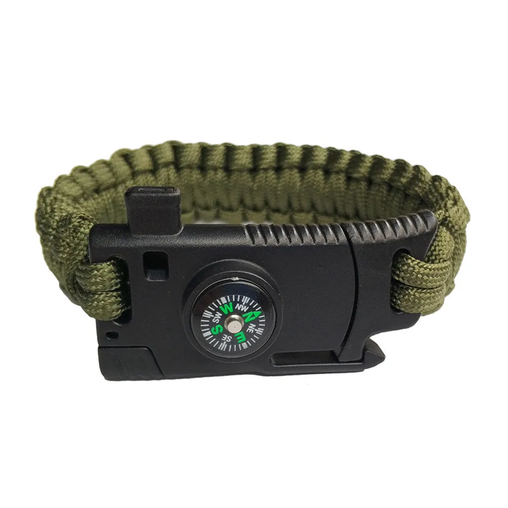 Multifunctional Paracord Survival Bracelet For Hiking