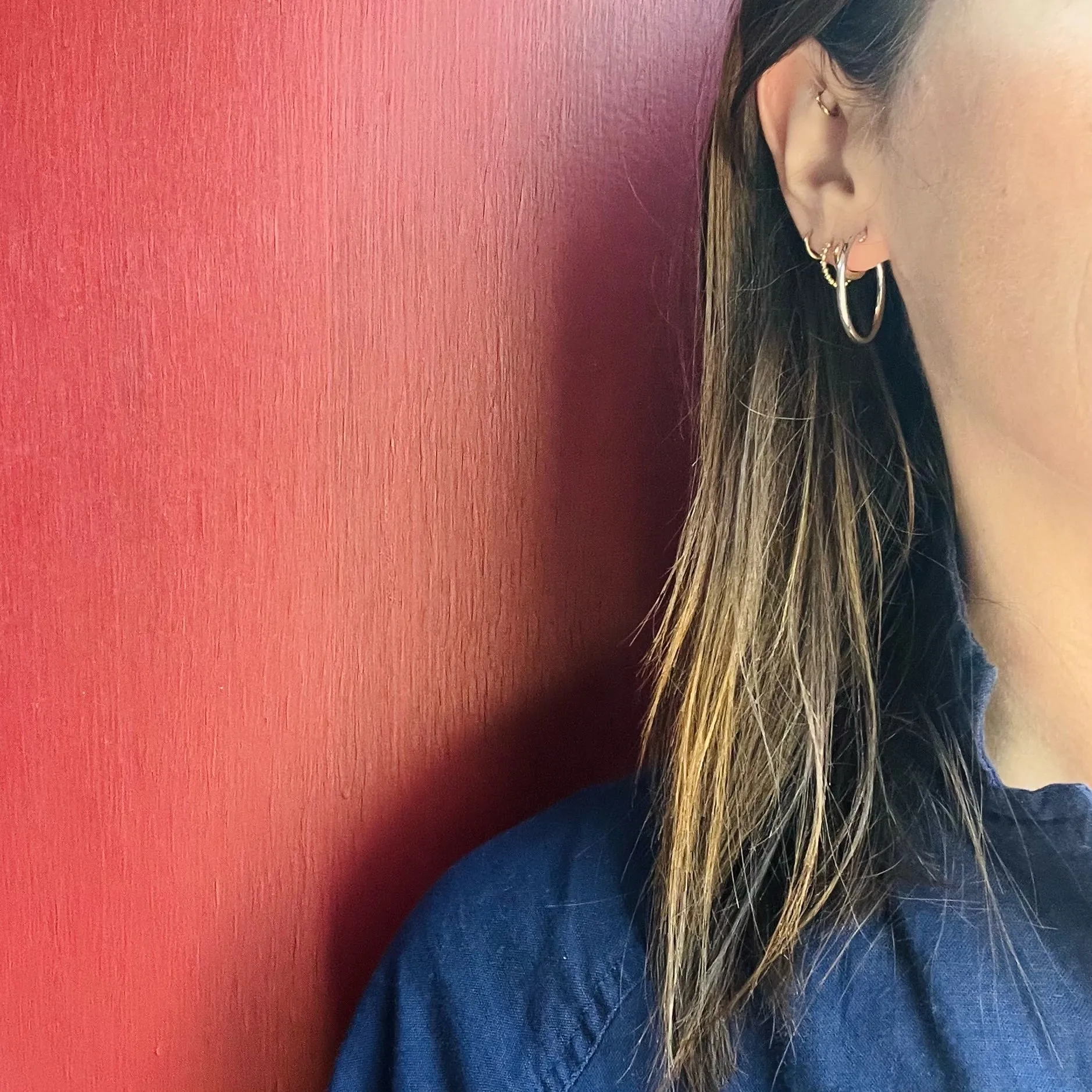 New Favorite 25mm Recycled 14k Gold Hoops