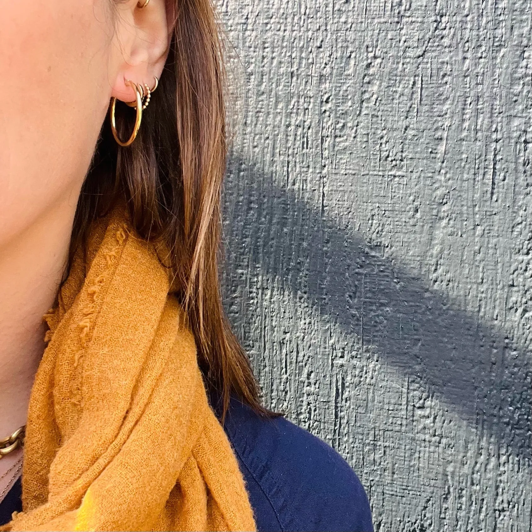 New Favorite 25mm Recycled 14k Gold Hoops