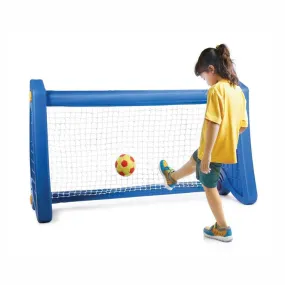 Ok Play Goal Post, Portable Soccer Goals, Quick Setup Easy Folding Storage,Plastic Soccer Goal Post For Kids, Blue, 5 To 10 Years