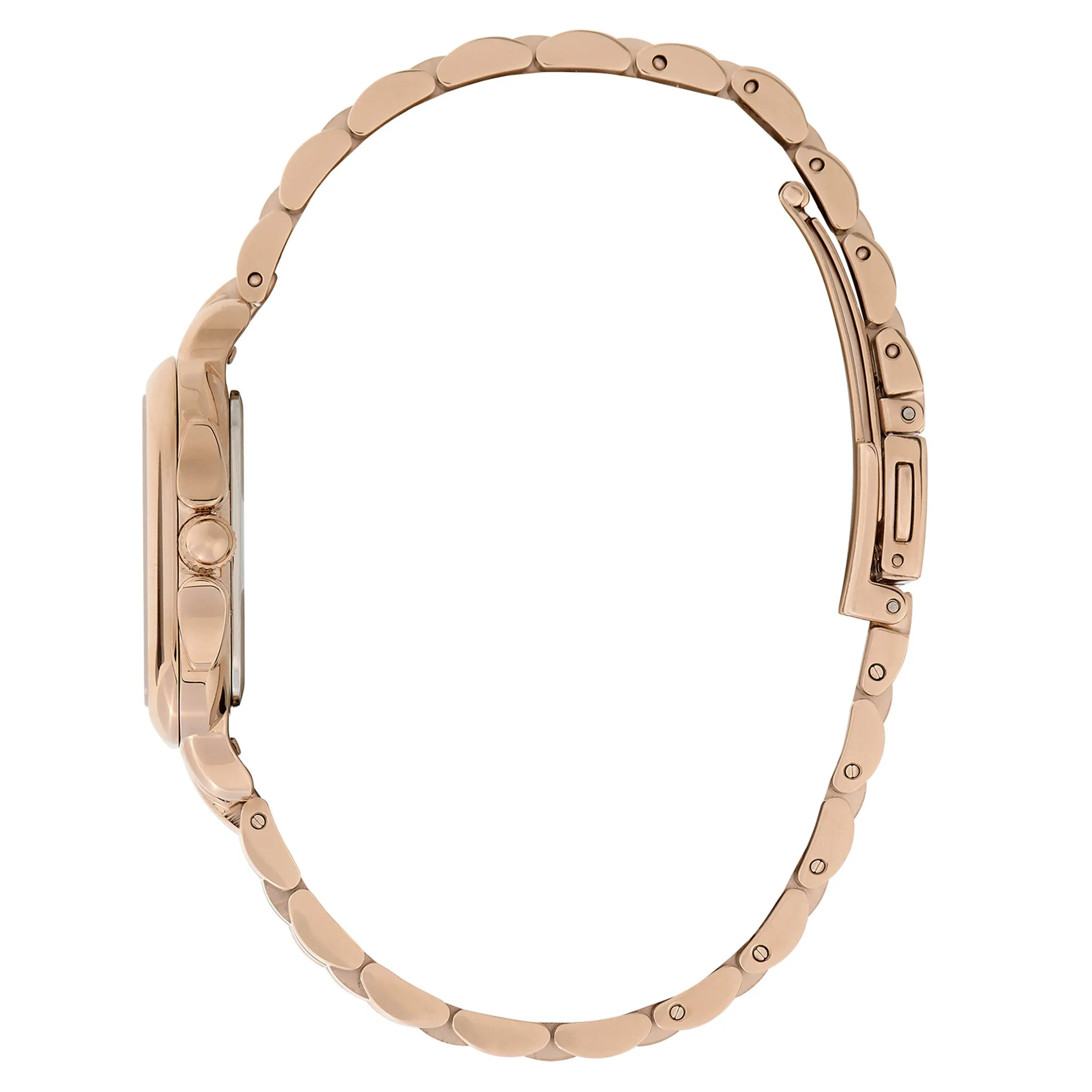 Olivia Burton Carnation Gold Steel Blush Sunray Dial Women's Watch - 24000085