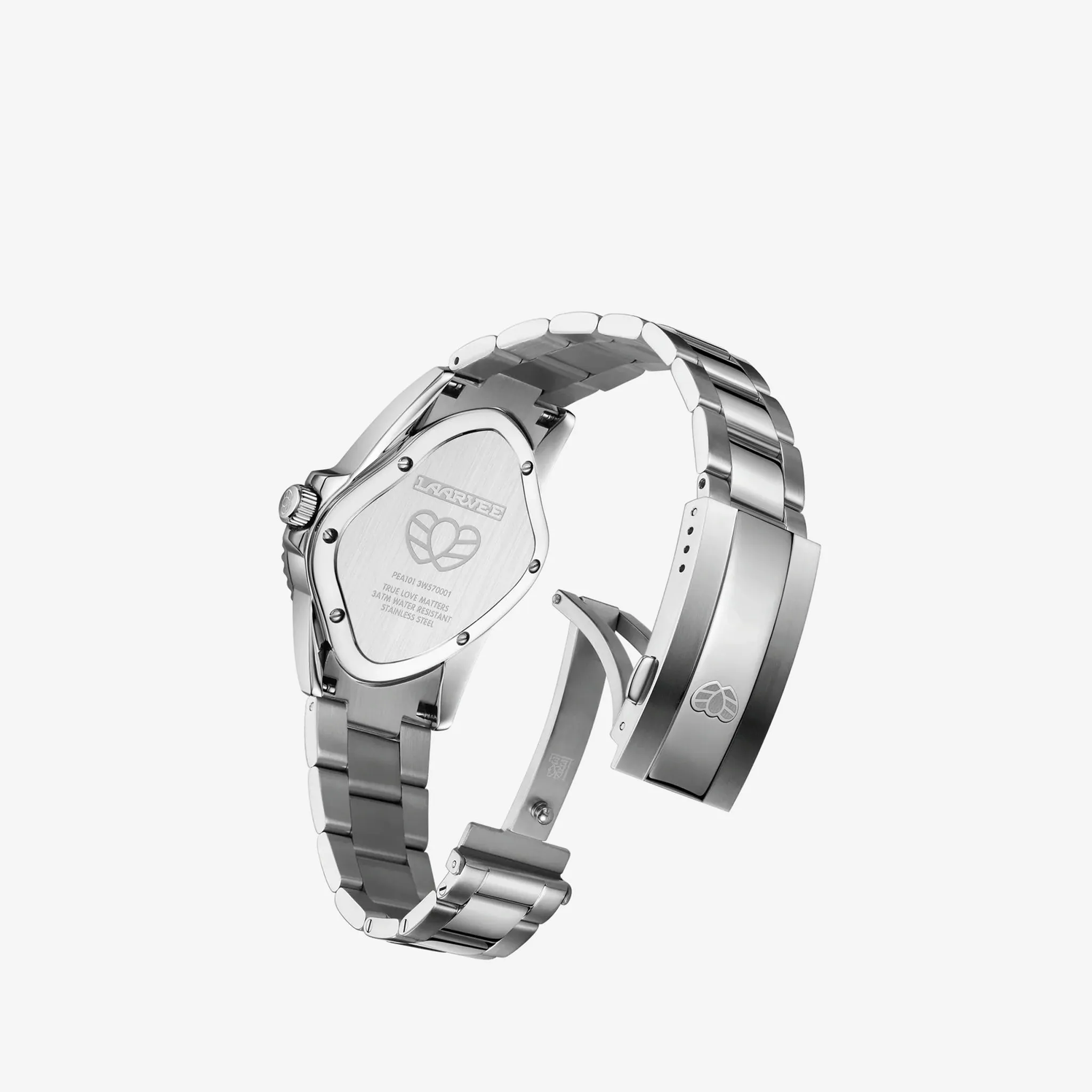 PEA101 Silver Precision Steel | Green Bezel | Black Dial 32mm