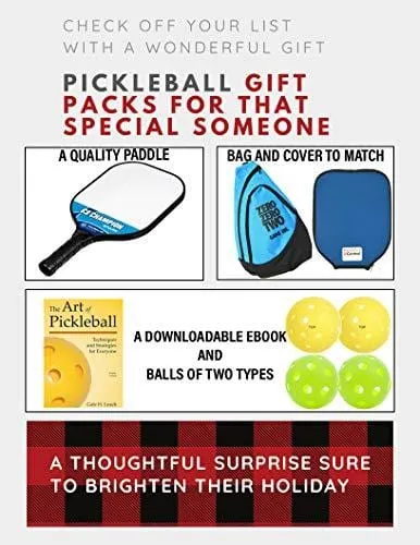 Pickleball Gift Bundle | Gifts for Him | Champion Spark Composite Pickleball Paddle   Sling Pickleball Bag   Paddle Cover   Outdoor & Indoor Pickleballs   Digital Book Download (for Him - Blue)