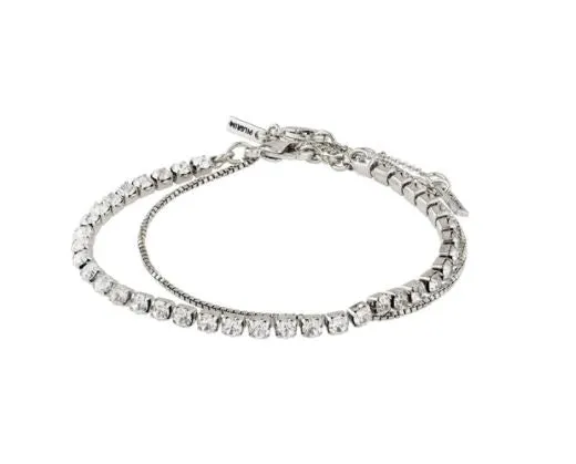 Pilgrim Jewellery Compassion Bracelet - Crystal - Silver Plated