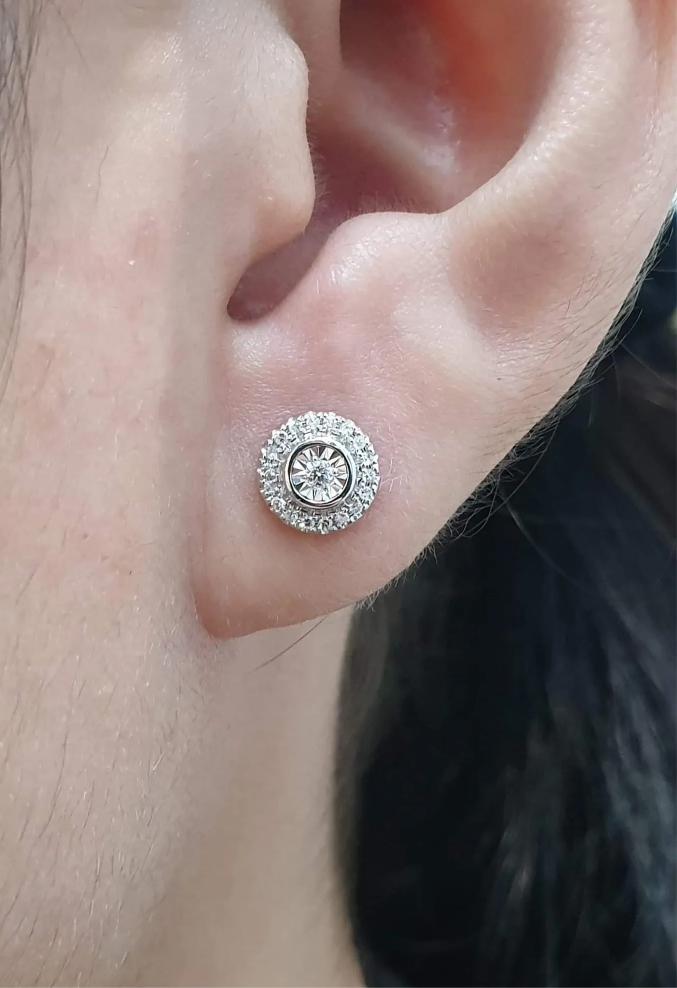 PREORDER | Classic Daily Round Stud Diamond Earrings  14kt