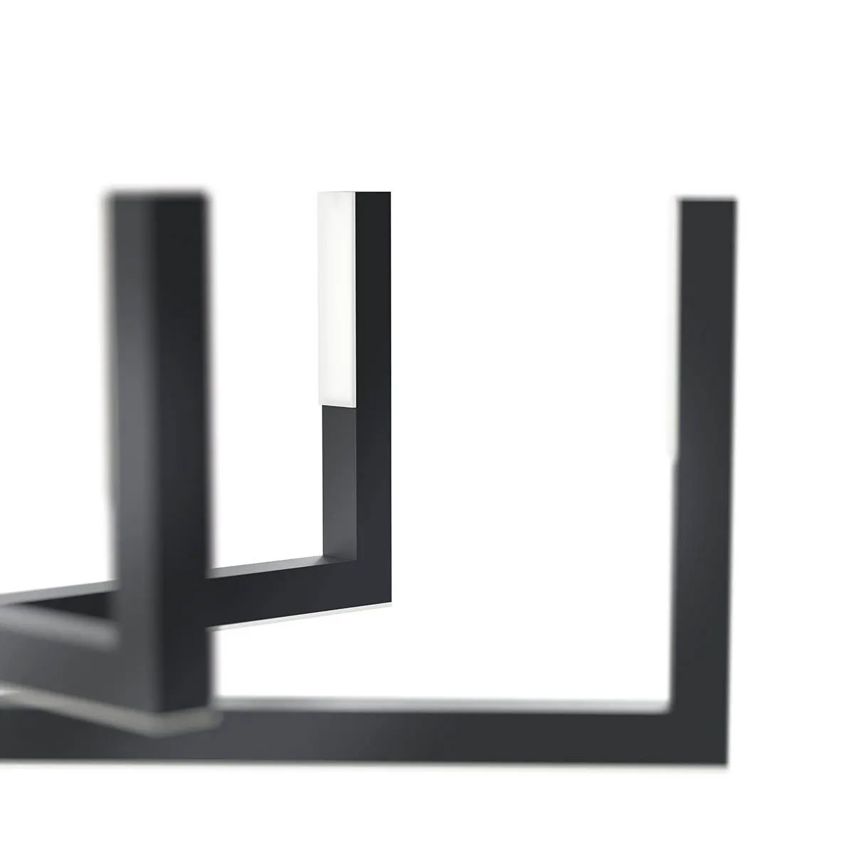 Priam 28 in. LED Chandelier Matte Black finish