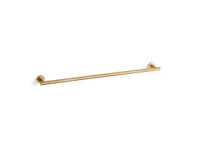 Purist 31.88" Towel Bar in Vibrant Brushed Moderne Brass