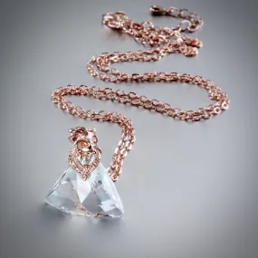 "Liya" - Rose Gold Swarovski Crystal Necklace