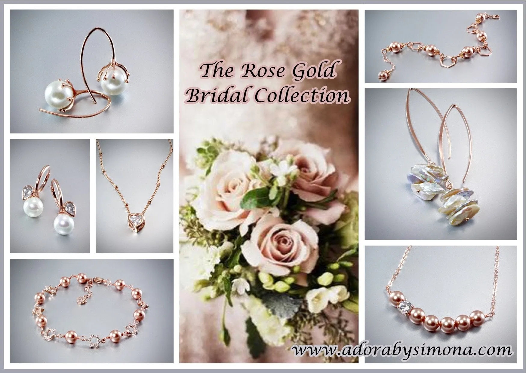 "Liya" - Rose Gold Swarovski Crystal Necklace