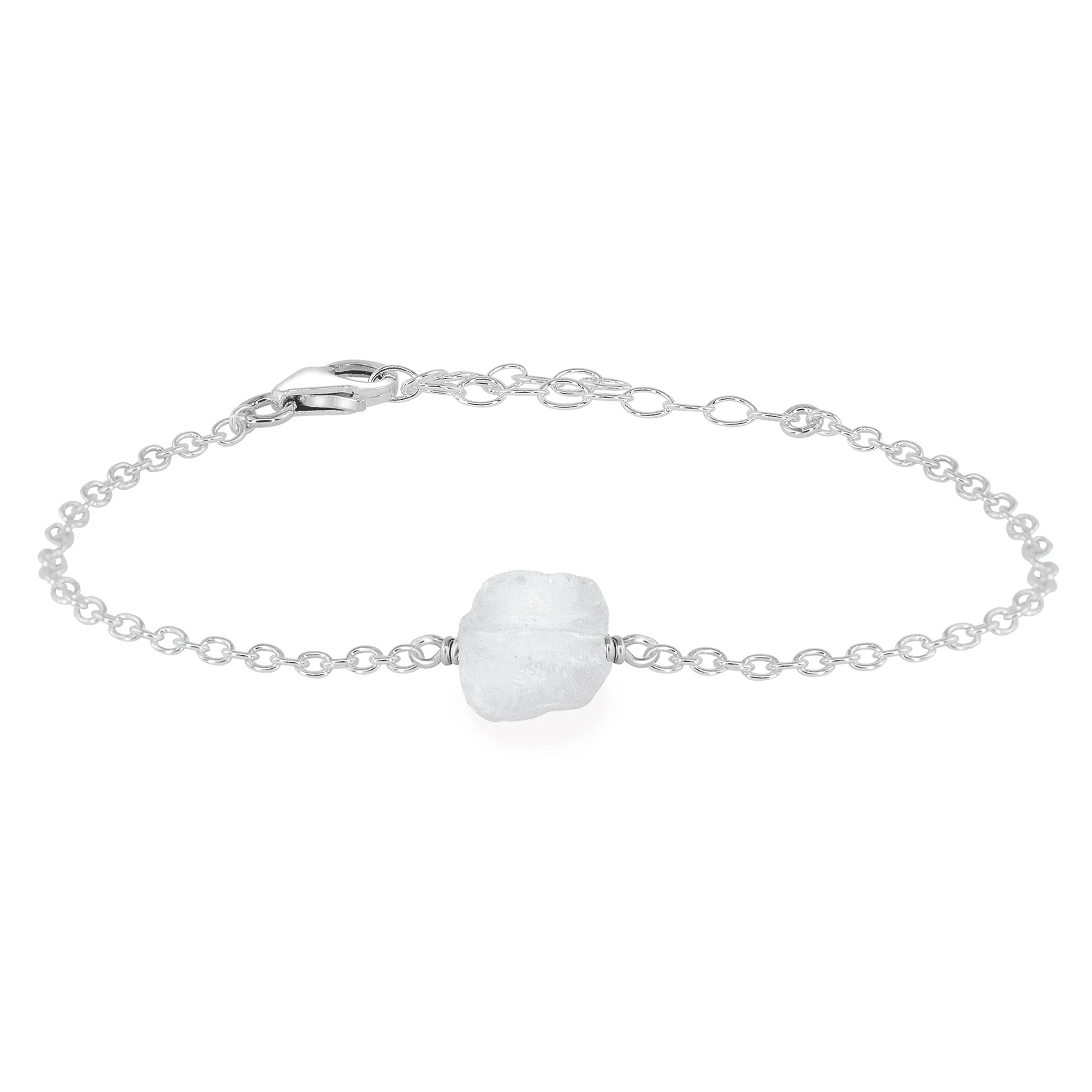 Raw Crystal Quartz Crystal Nugget Bracelet