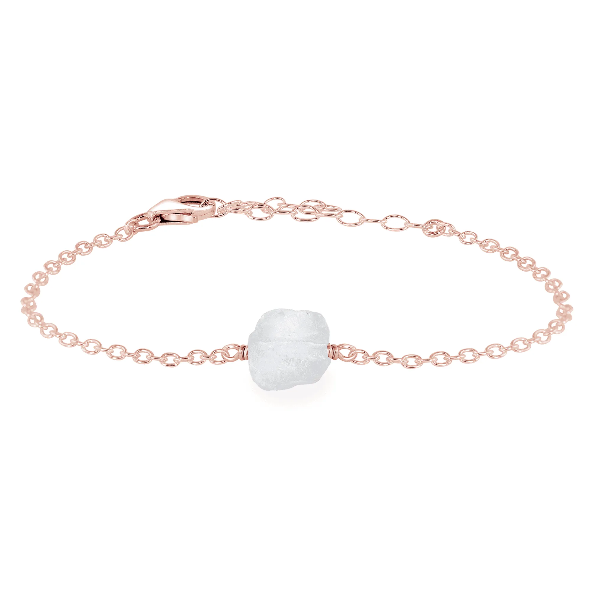 Raw Crystal Quartz Crystal Nugget Bracelet
