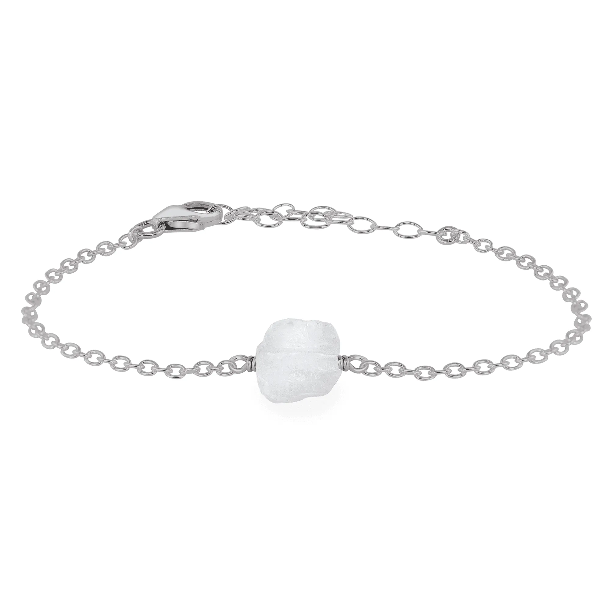 Raw Crystal Quartz Crystal Nugget Bracelet
