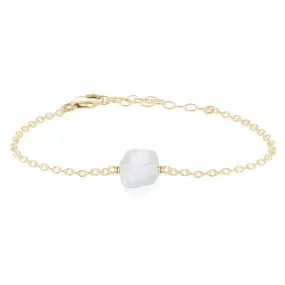 Raw Crystal Quartz Crystal Nugget Bracelet