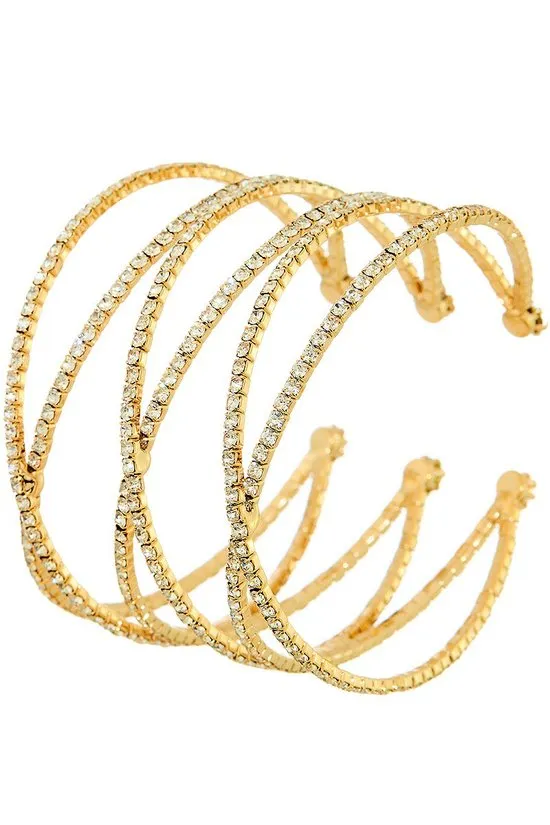 Rhinestone Statement Cuff