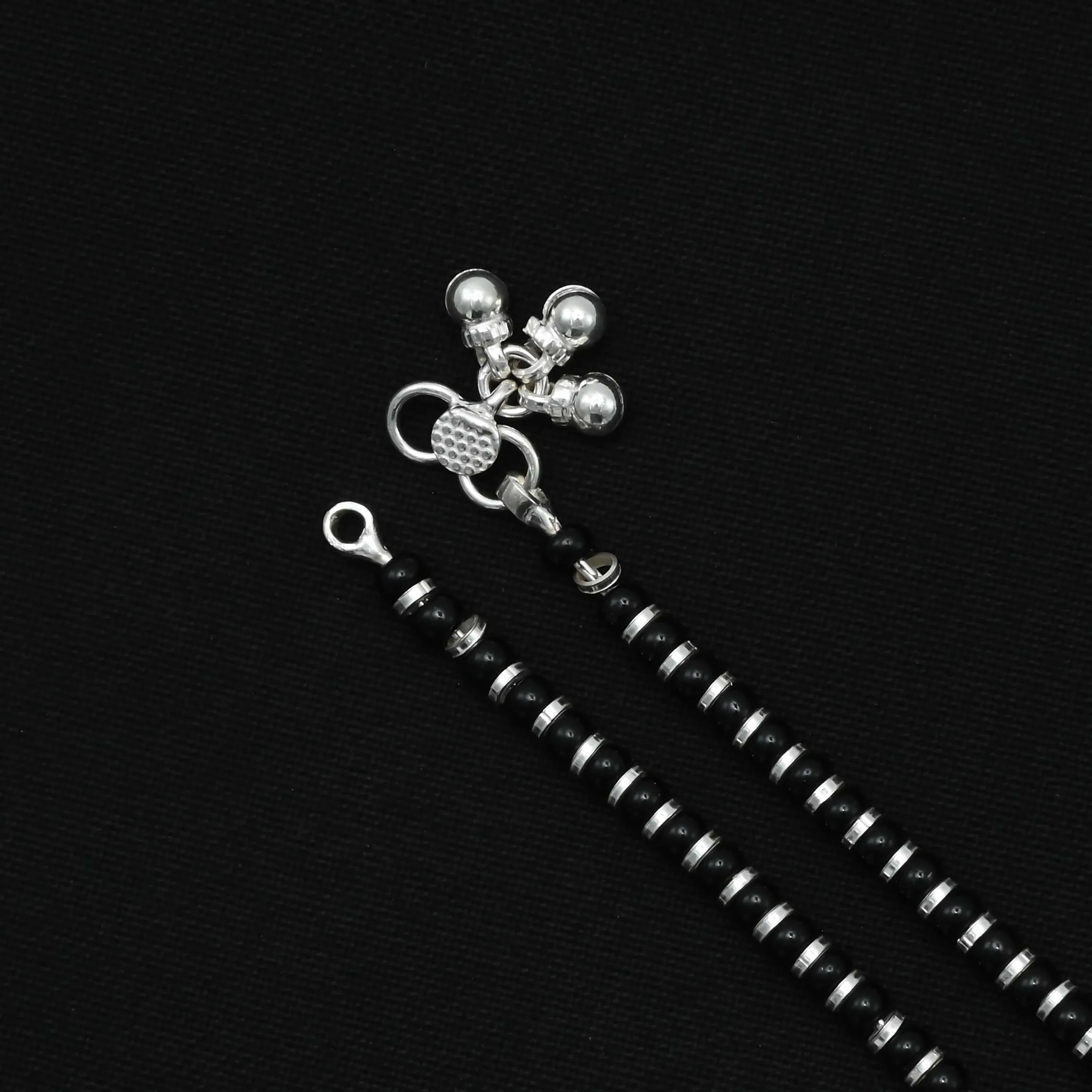 Silver Small Silver Ring and Medium Ghungroo Payal for Girls