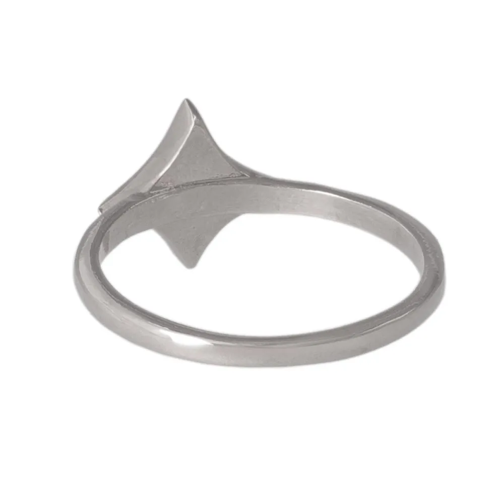 Silver Tone Star Pinky Ring
