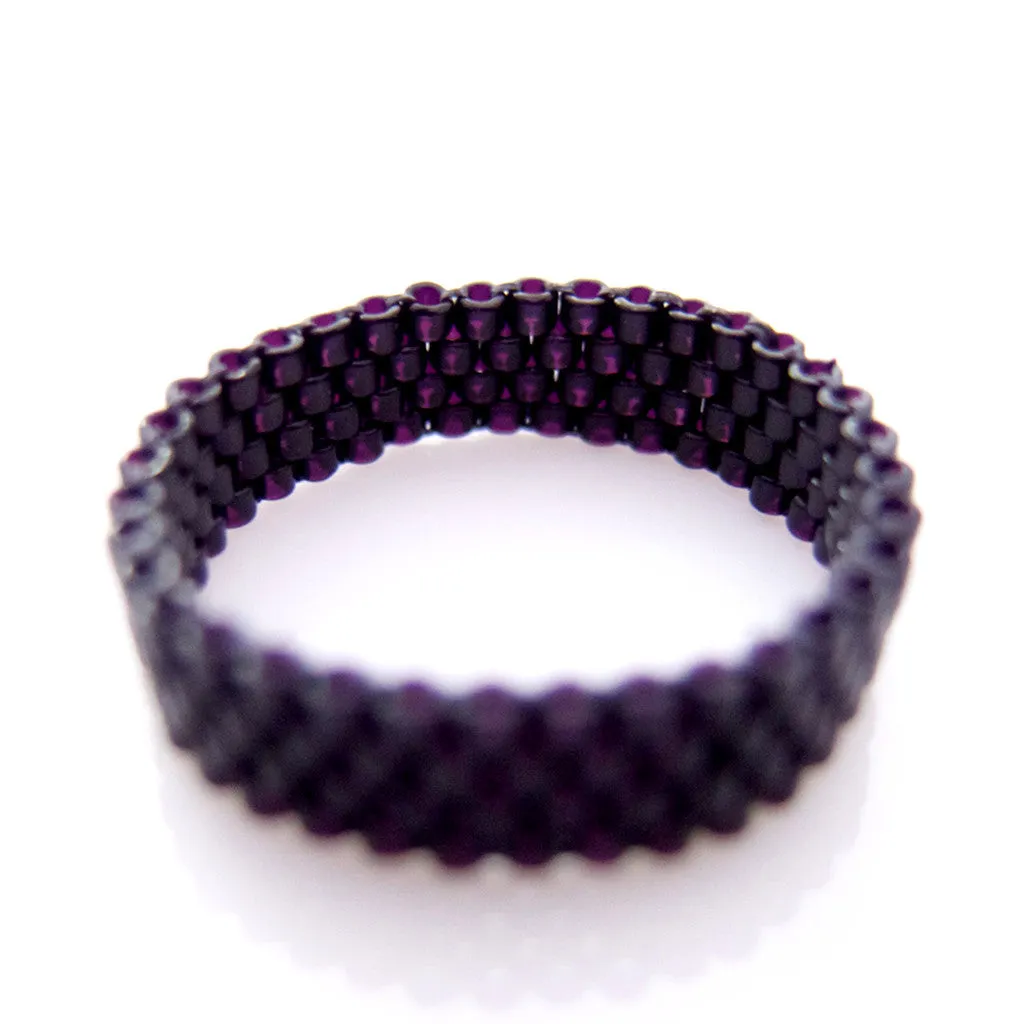 Skinnies Noir Beaded Ring