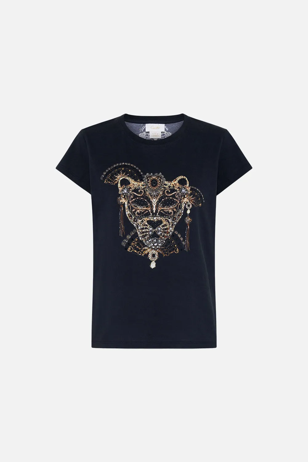 SLIM FIT ROUND NECK T-SHIRT MASKED AT MOONLIGHT