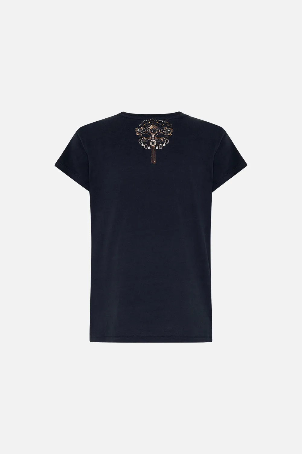 SLIM FIT ROUND NECK T-SHIRT MASKED AT MOONLIGHT