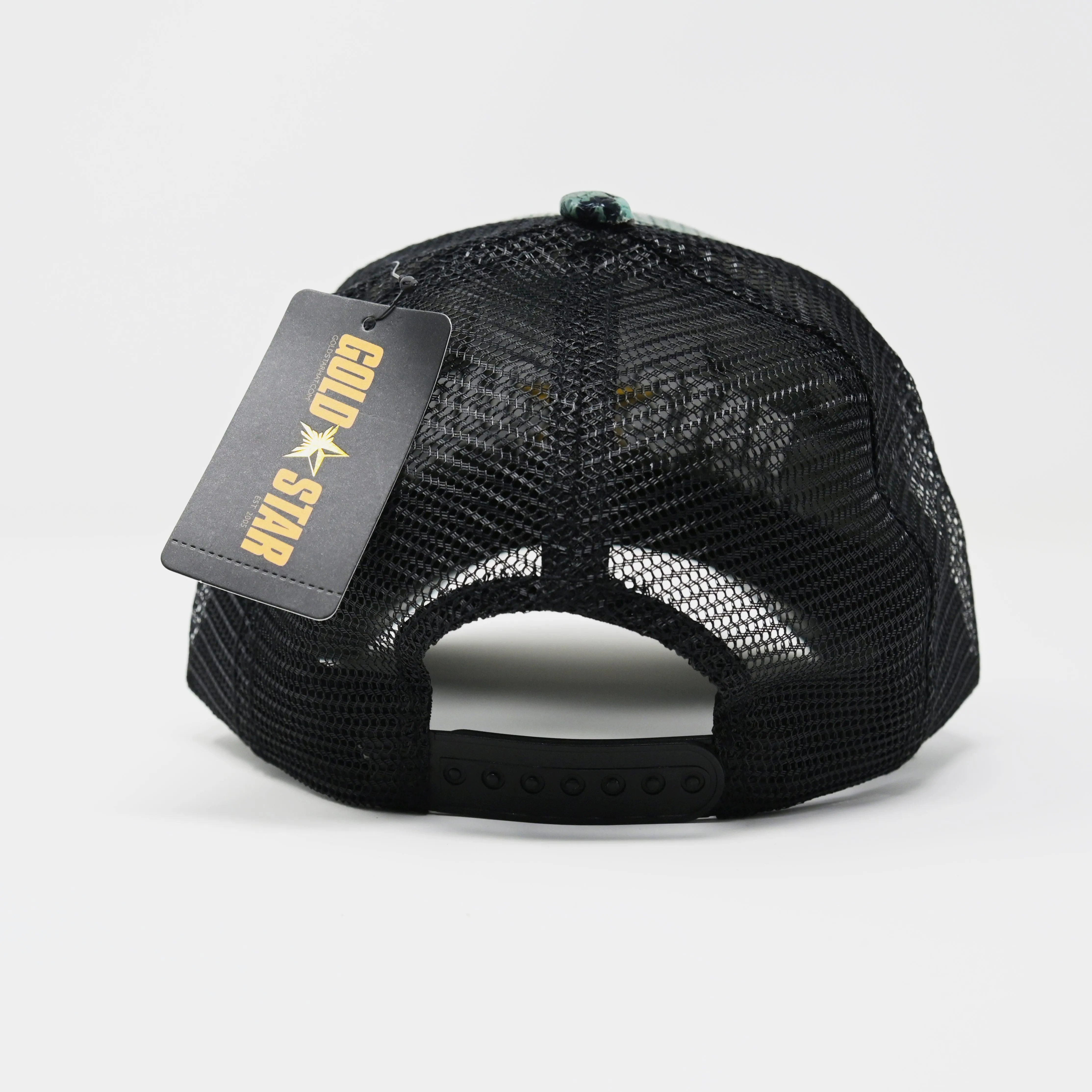Snake Leather Green Trucker Hat