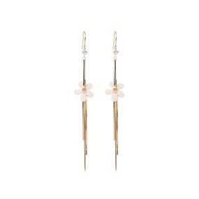 Spring Jasmine Flower Gold Earrings