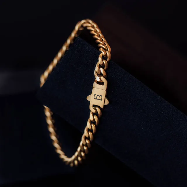 Svelte Stephen 5mm Chain Bracelet 18K Gold