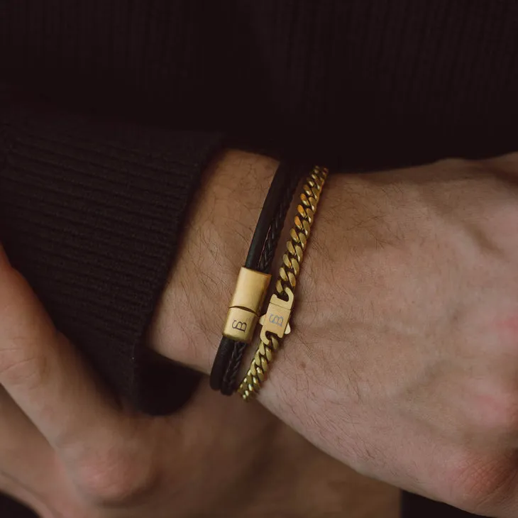 Svelte Stephen 5mm Chain Bracelet 18K Gold