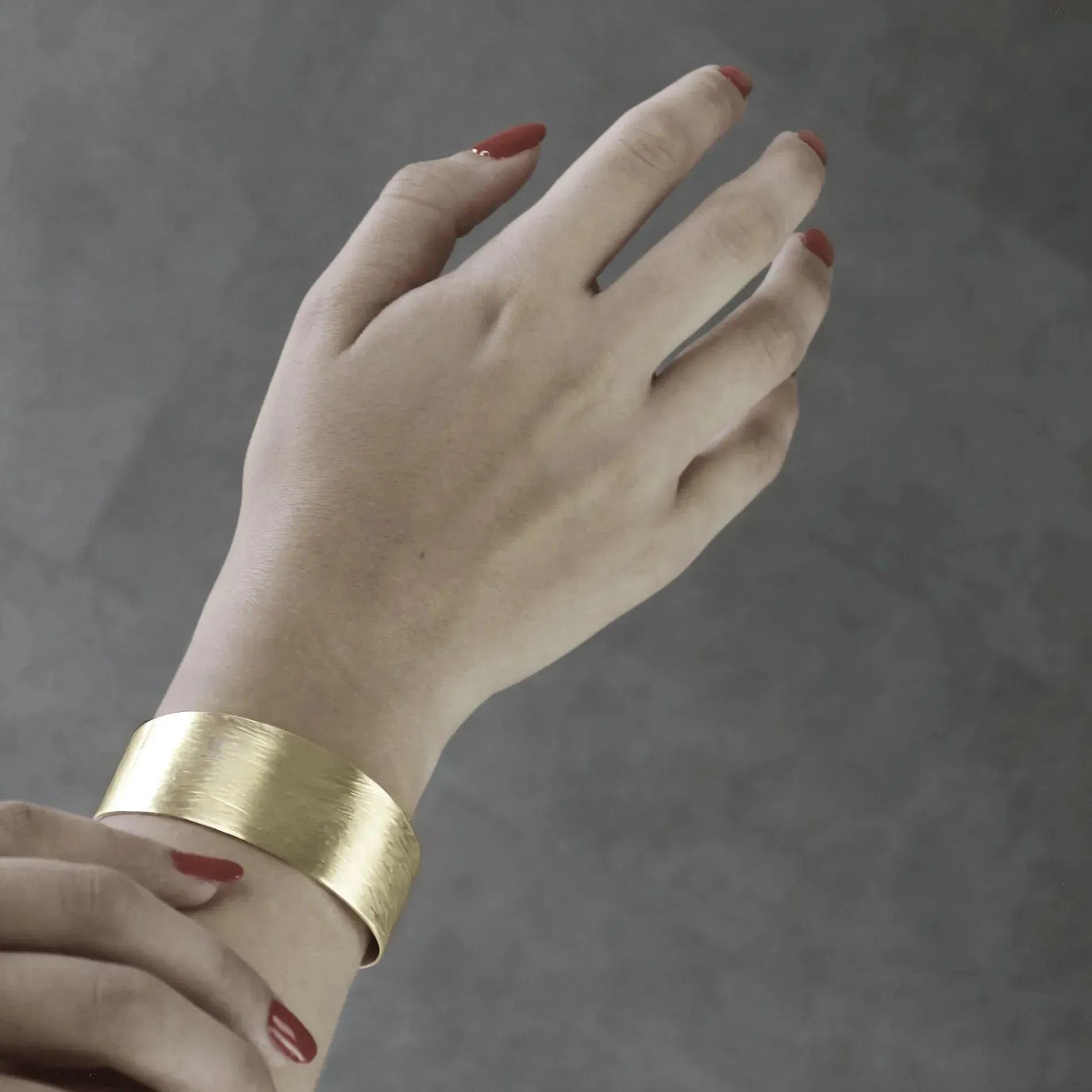 Theia Statement Cuff Bracelet Gold Plating