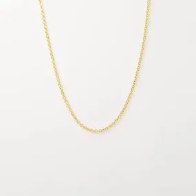 Thin 9ct Gold Rolo Chain