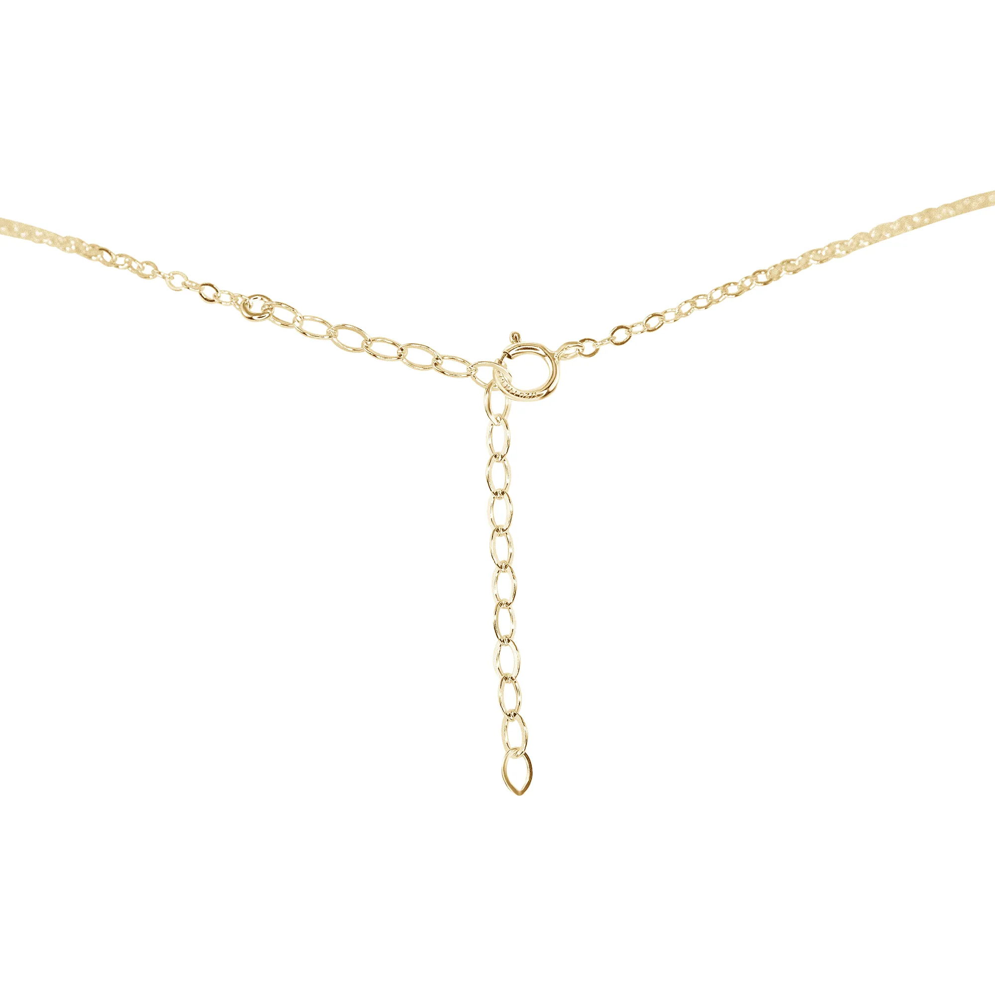 Tiny Peridot Teardrop Crystal Necklace