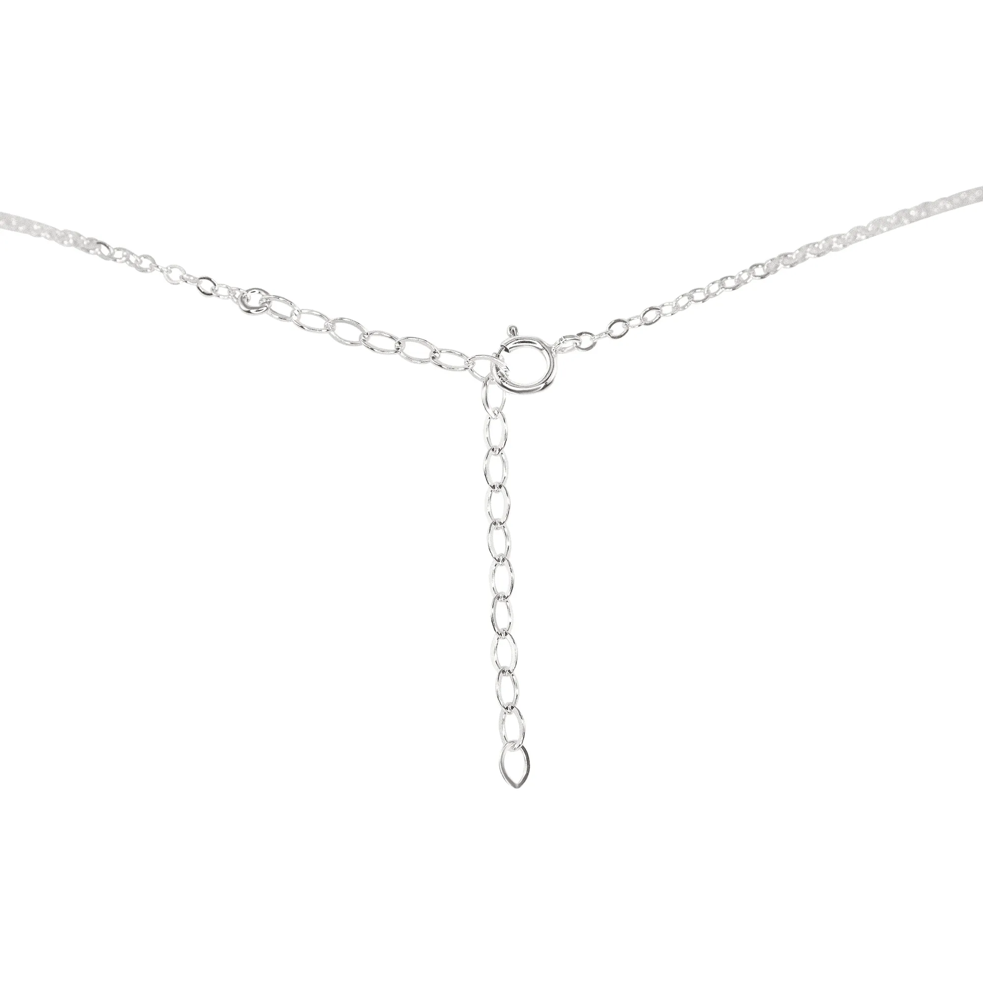 Tiny Peridot Teardrop Crystal Necklace
