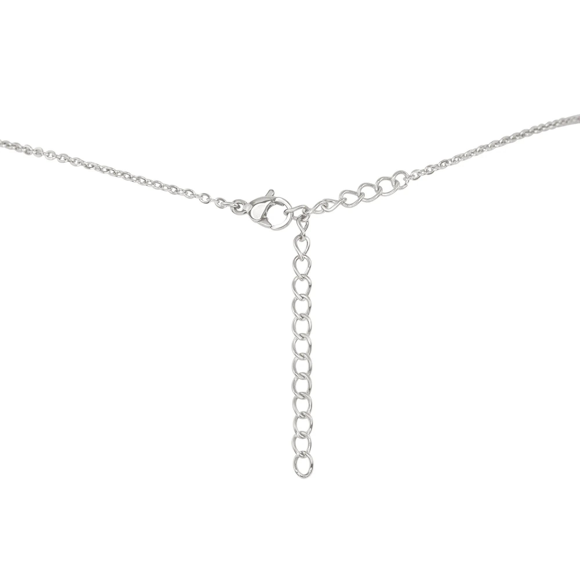 Tiny Peridot Teardrop Crystal Necklace