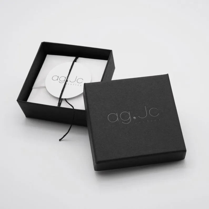 Triangle hoop earrings N°24 in silver or gold