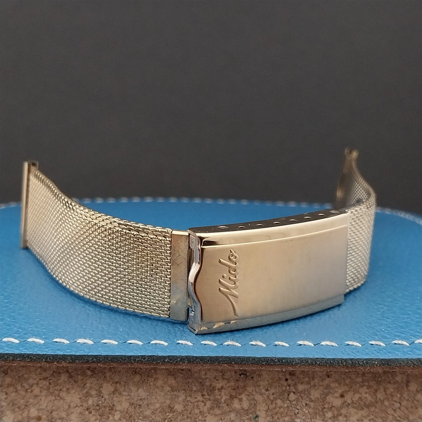 Vintage 19mm Mido Classic Gold RGP Milanese Mesh Unused Classic Watch Band