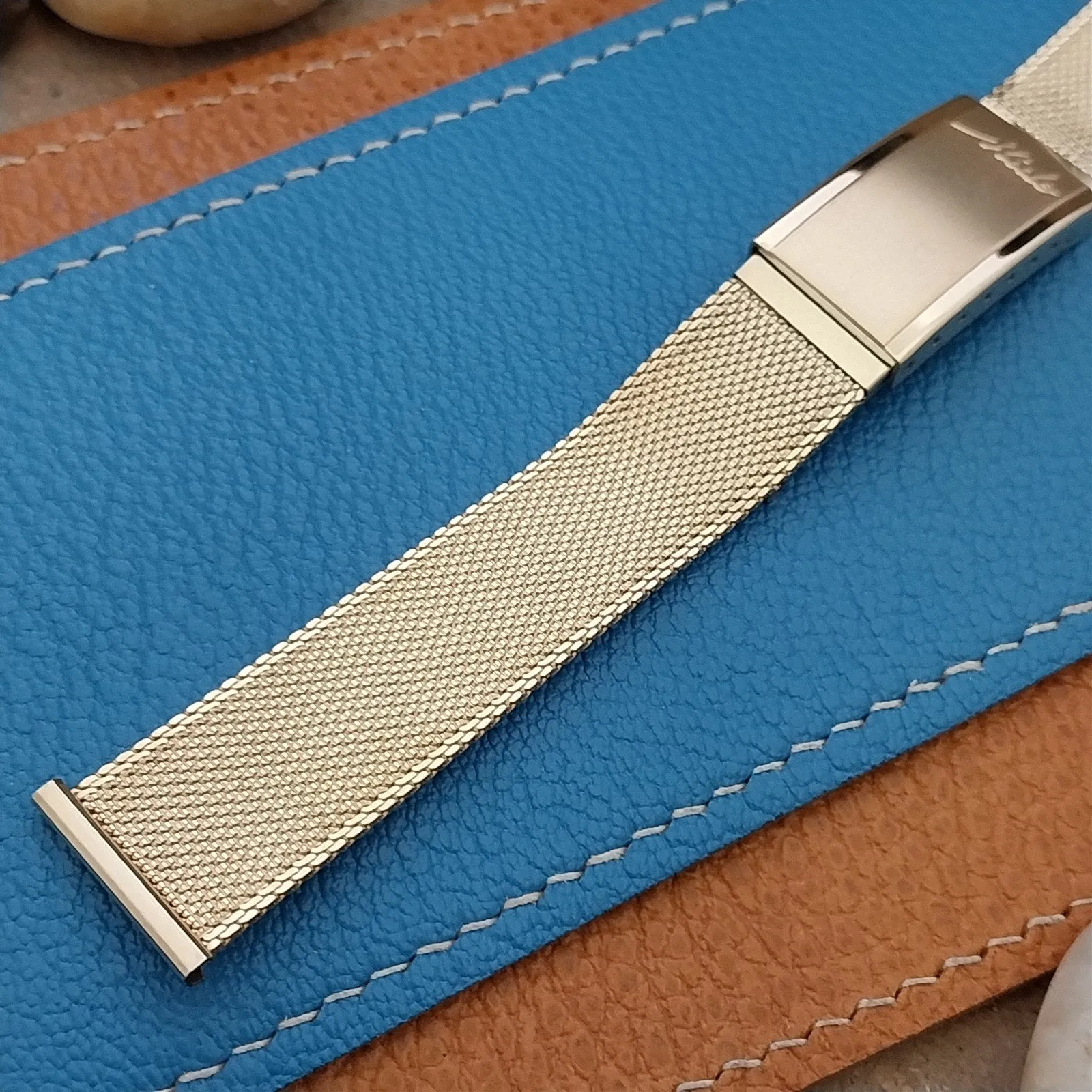 Vintage 19mm Mido Classic Gold RGP Milanese Mesh Unused Classic Watch Band