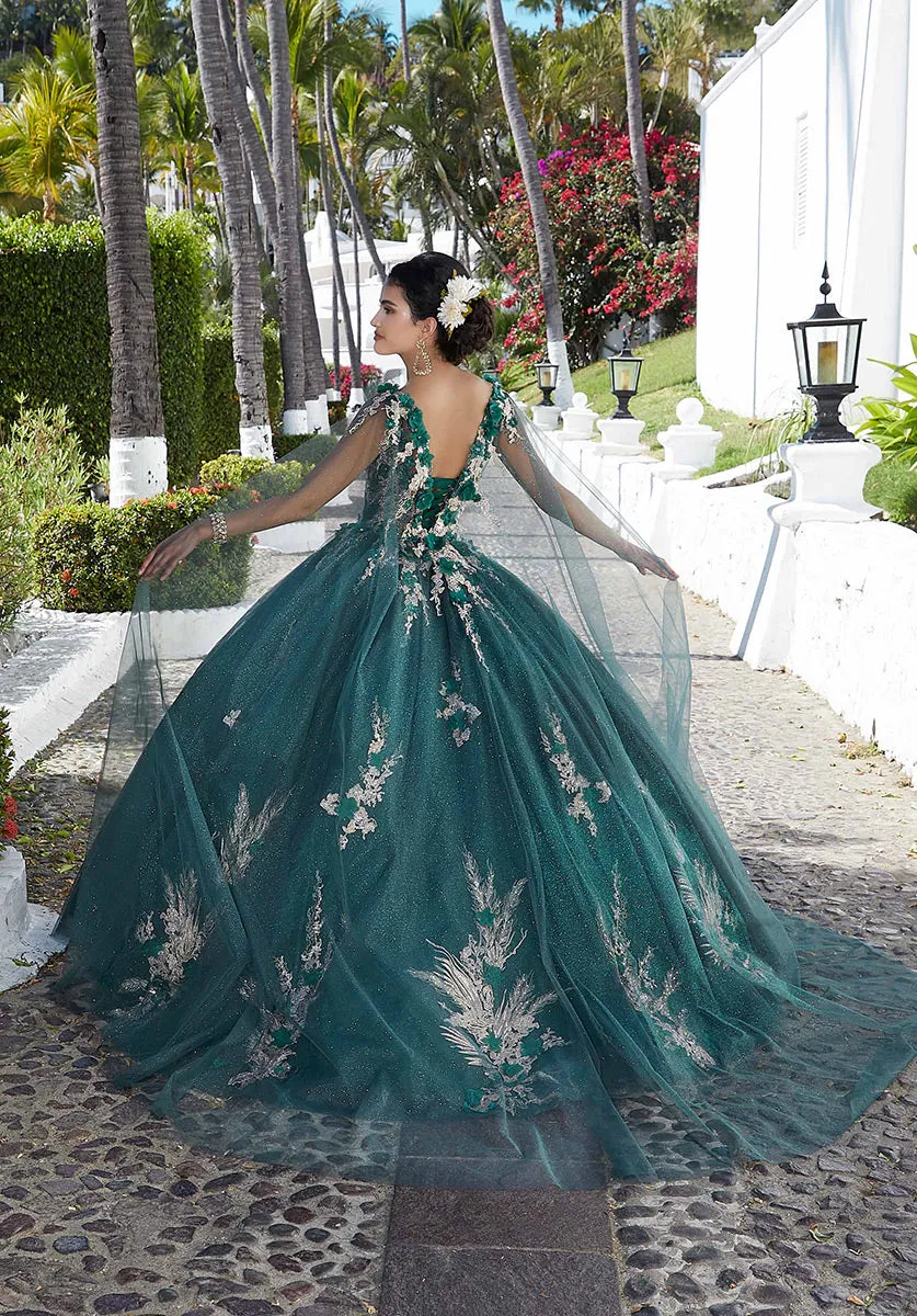 Vizcaya by Morilee Metallic Embroidered Quince Dress 89362