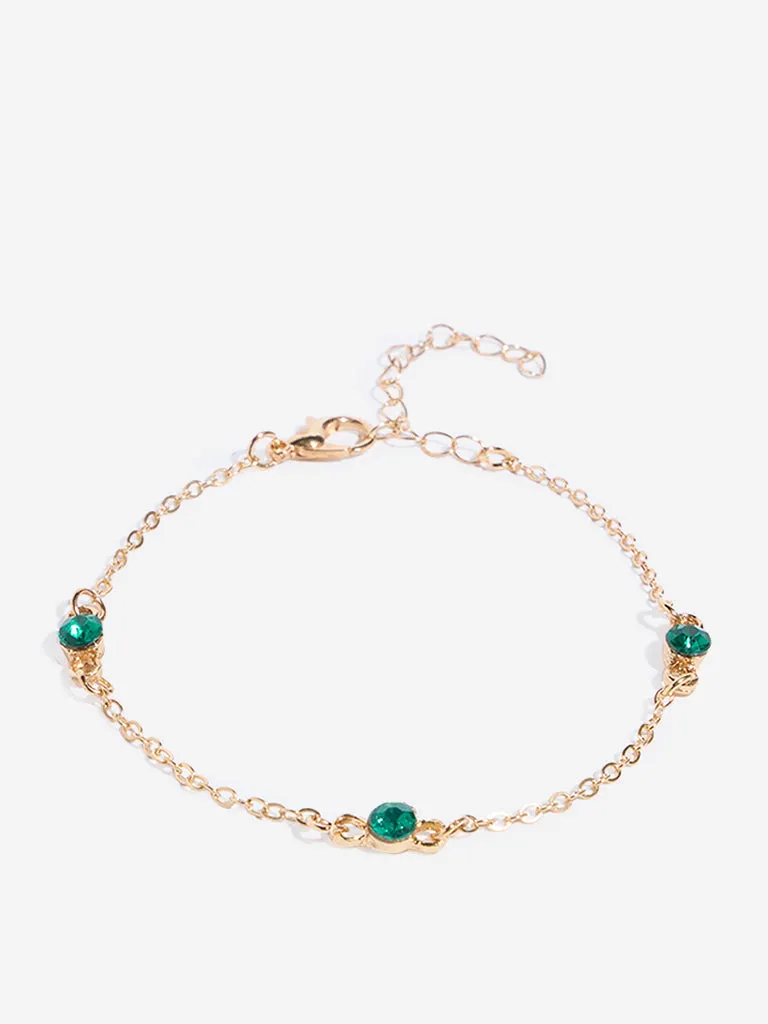 Westside Accessories Gold Star Moon Stackable Bracelets - Pack of 5