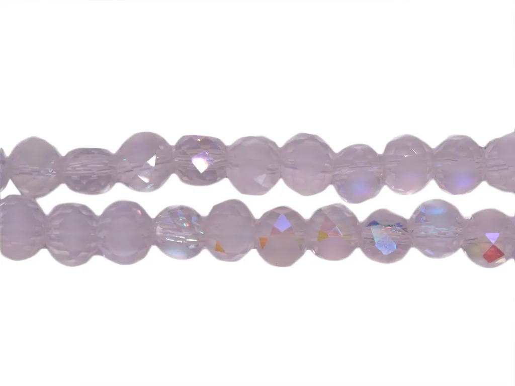 White Transparent Rainbow Spherical Crystal Beads
