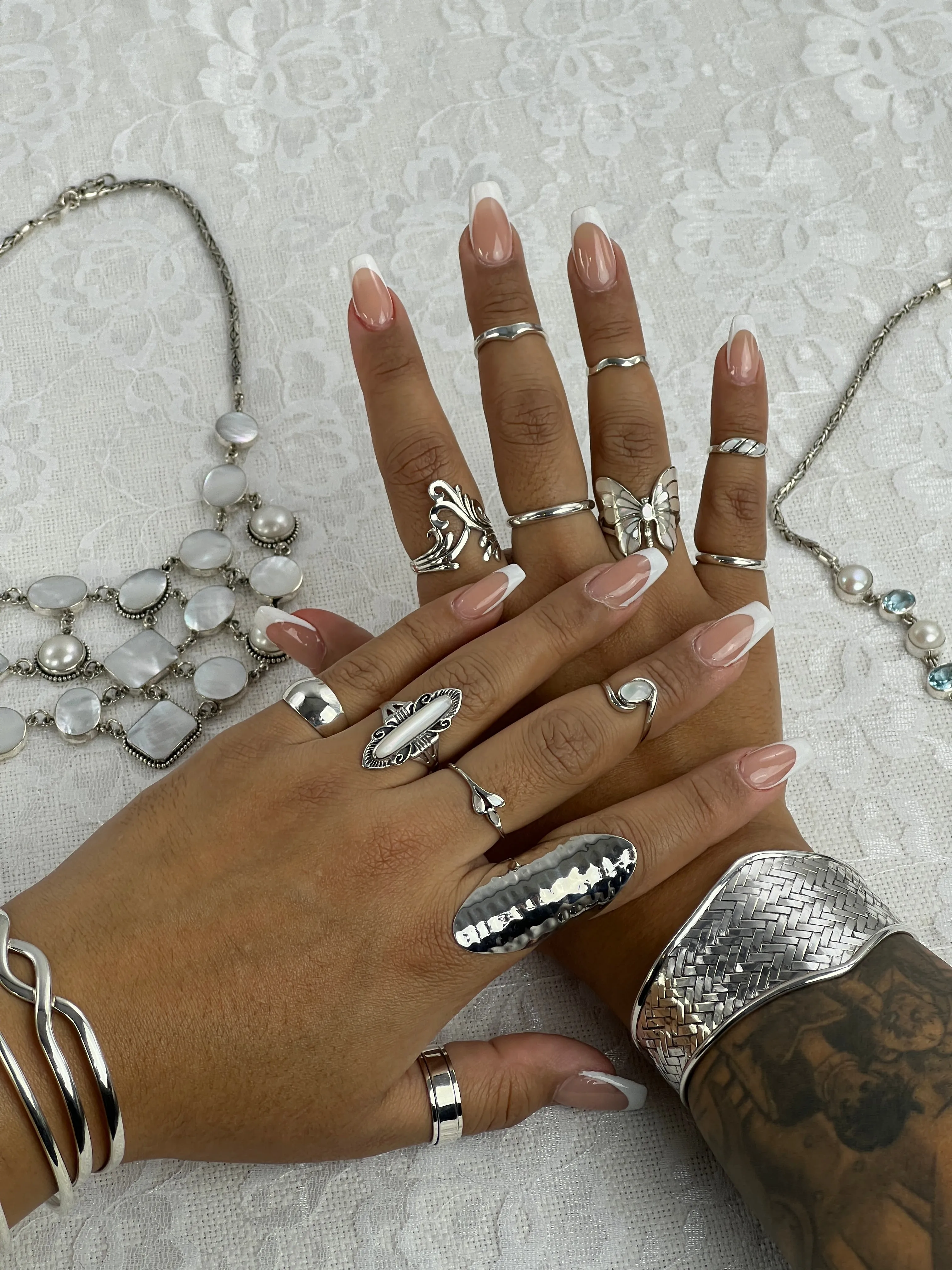 Wide Diamond Shaped Basket Weave Cuff Bracelet