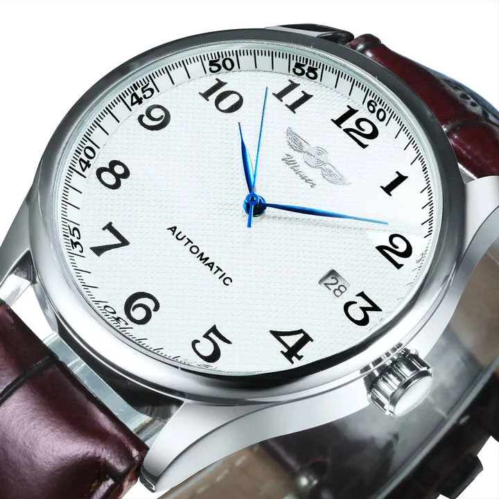 WINNER Fashion Minimalist Automatic Mechanical Business Watch for Men A458