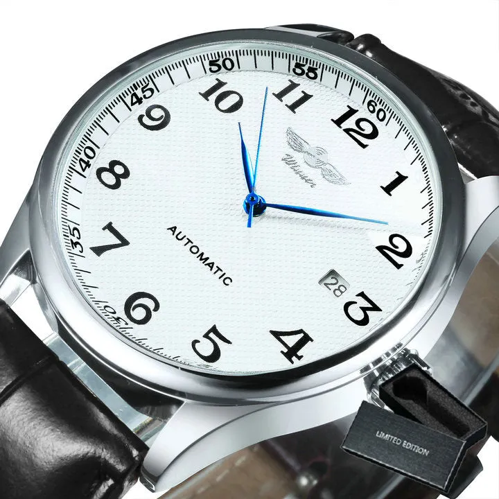 WINNER Fashion Minimalist Automatic Mechanical Business Watch for Men A458